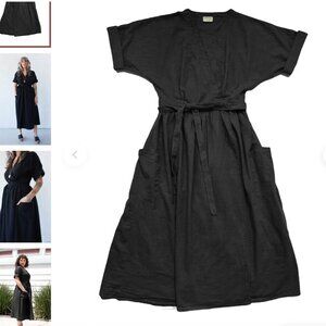 Curator SF Ansilee Wrap Dress, SF, Black